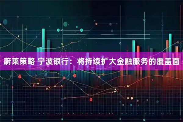 蔚莱策略 宁波银行：将持续扩大金融服务的覆盖面